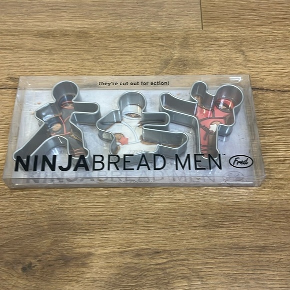 Other - Ninjabread Men | New gingerbread cookie cutout cutters Ninjas Fred funny